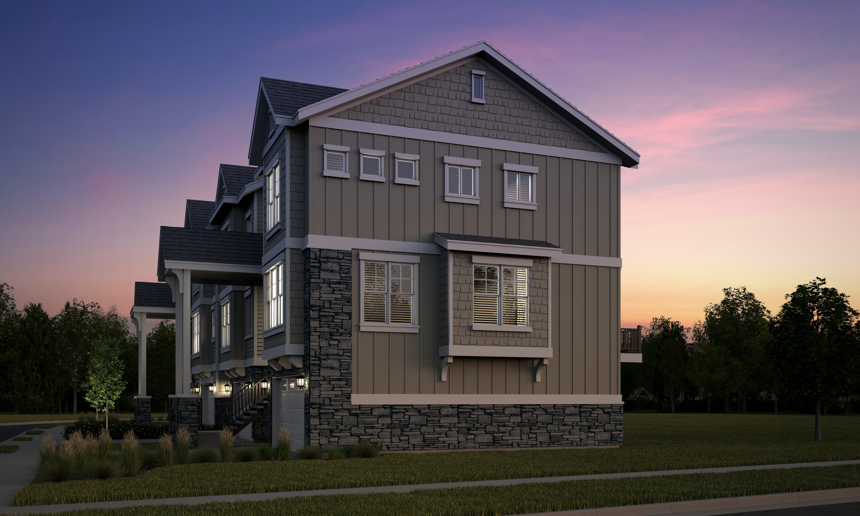 Draper Creekside Townhomes Renderings and Photos